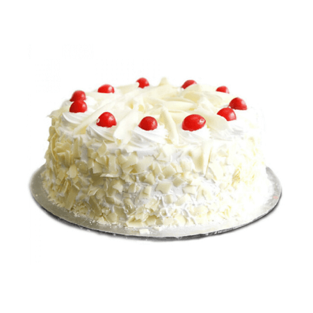 Order White N Cherry Snow Cake Online, Price Rs.699 | FlowerAura