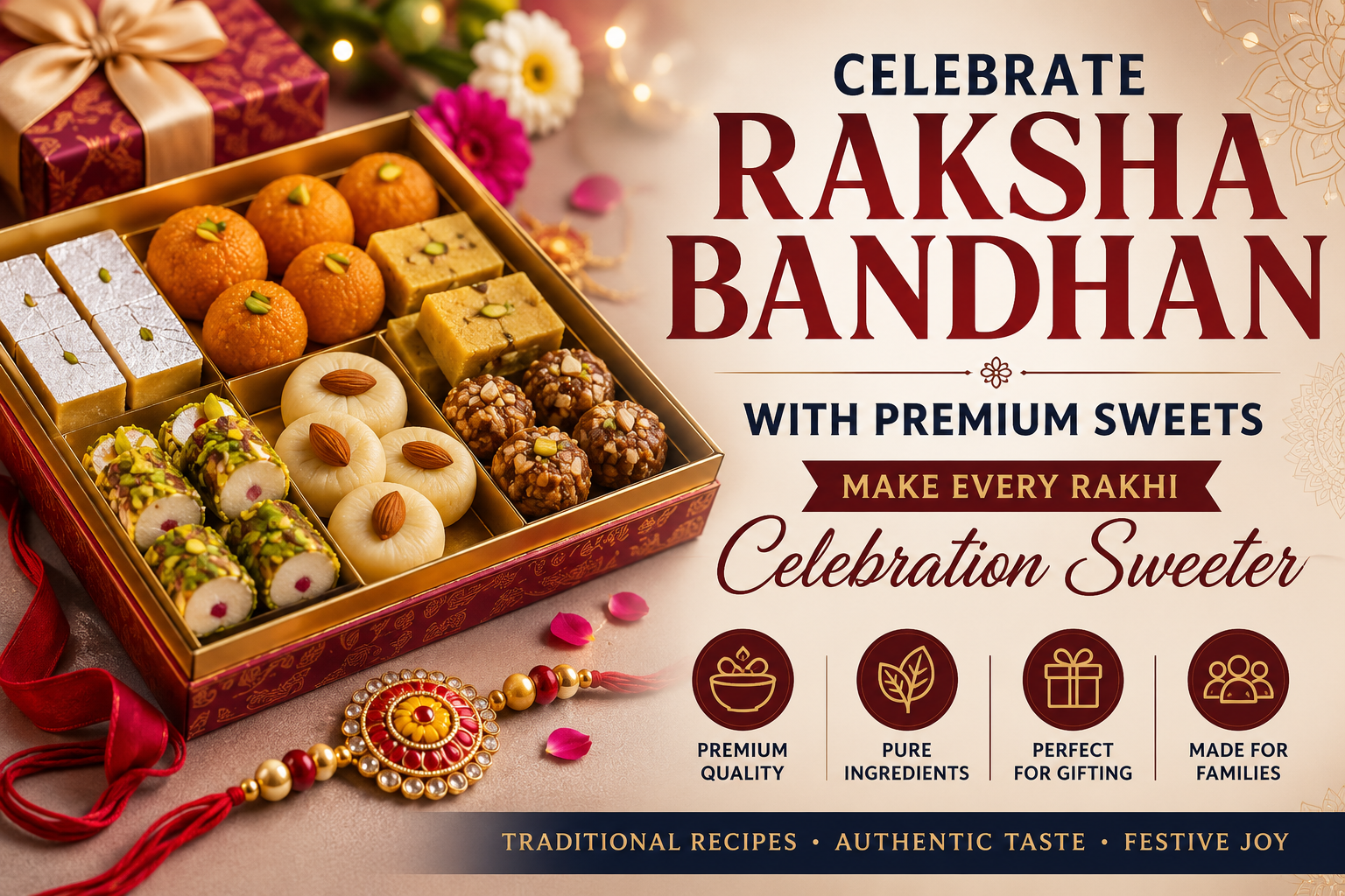 Celebrate Raksha Bandhan with Premium Sweets from Shree Ram Sweets, Pratapgarh